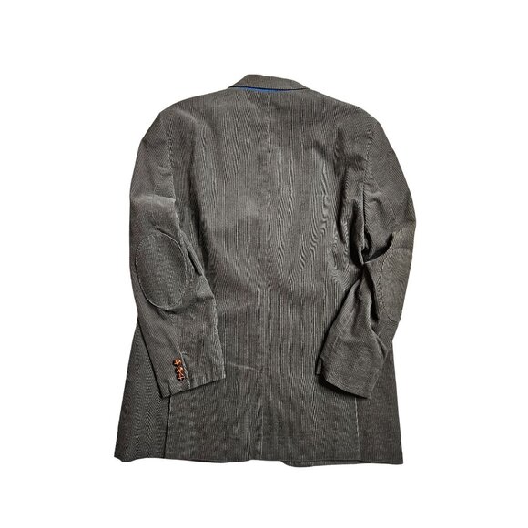 Tasso Elba Corduroy Elbow Patch Lined Refined Sportcoat Jacket Men L 42-44 - Picture 4 of 9